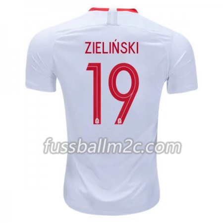 Fußballtrikots Polen Piotr Zielinski 19 Heim Trikotsatz WM 2018